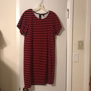 Jcrew striped T-shirt dress